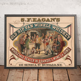 S.F. Eagan’s Old Rip Van Winkle Vintage Whiskey Poster, 1878