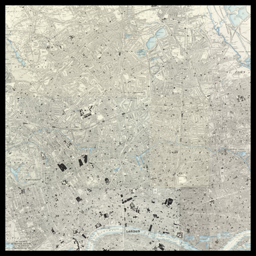 Una vecchia mappa Ordnance Survey del Borgo di Islington