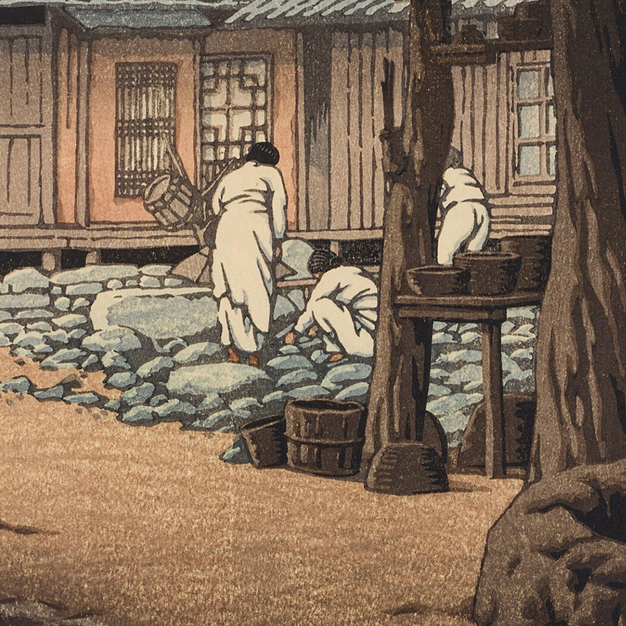 Chunum Temple on Mt. Chiri, Korea by Hasui Kawase 1935