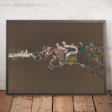 A framed image of 