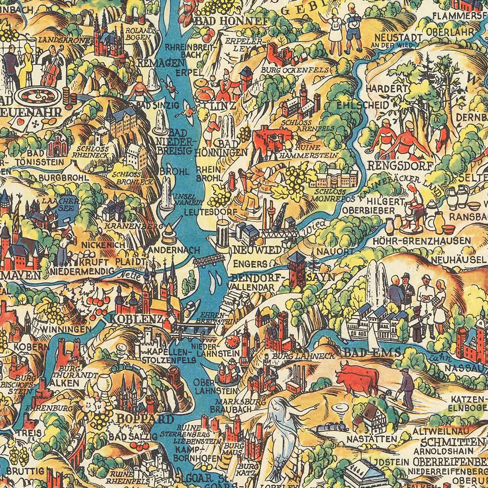 Larsen K50 Germany Physical Map Puzzle - 50 Piece Educational Geography Puzzle For Kids