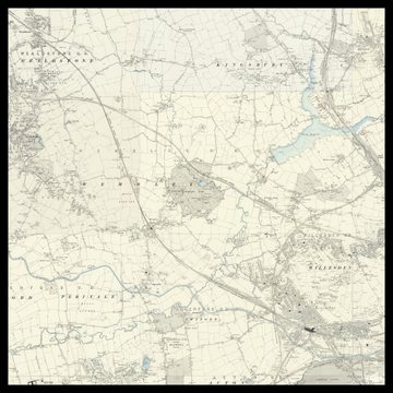 An old Ordnance Survey map of Borough of Brent