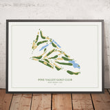Pine Valley Golf Club, New Jersey: Modern Golf Course Map