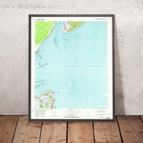 Old Map of Tybee Island, Georgia by USGS, 1955 – Savannah River & Daufuskie Island