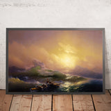 The Ninth Wave by Ivan Konstantinovich Aivazovsky, 1850
