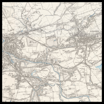 An old Ordnance Survey map of Coatbridge