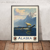 Alaska Travel Poster: Northern Pacific North Coast Limited by Sydney Mortimer Laurence, 1920
