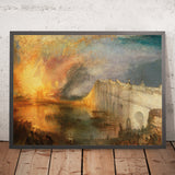 The Burning of the Houses of Lords and Commons, 16 October 1834 by Turner