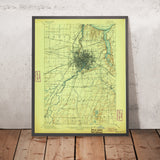 Old Map of Rochester, New York by USGS, 1898 – Lake Ontario & Genesee River
