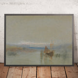 Barche da pesca ferme al largo di Le Havre di Turner, 1800 