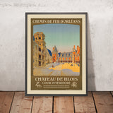 Loire Valley Travel Poster: Château de Blois, Cour Intérieure by Constant Duval
