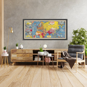 Mapa de la posguerra de 1945 por Turner: Hemisferio Oriental, Notas Históricas 