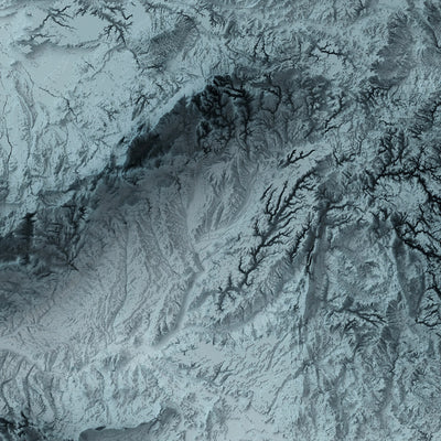 Spain Topographic 3D Relief Map