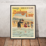 Boulogne-sur-Mer Travel Poster: Chemin de Fer du Nord – Casino by Henri Boulanger Gray, 1900