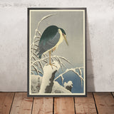 Heron in Snow by Ohara Koson, 1920