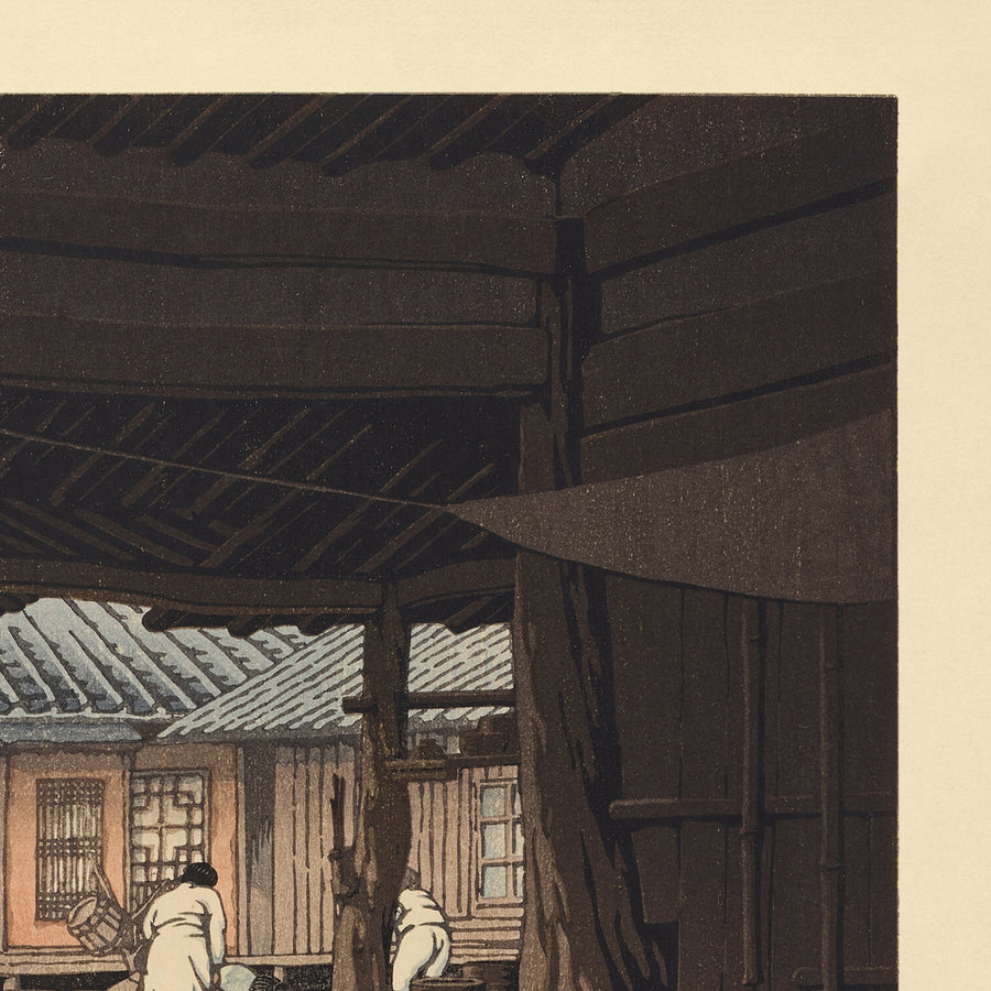 Chunum Temple on Mt. Chiri, Korea by Hasui Kawase 1935