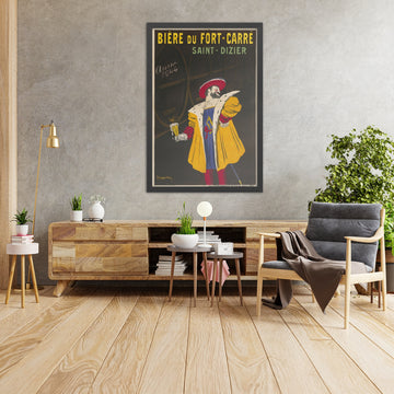 A framed image of Bière du Fort-Carré Vintage Beer Poster by Leonetto Cappiello, 1907