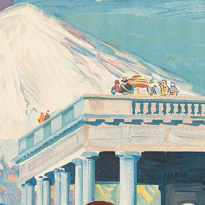 New Zealand Travel Poster: Chateau Tongariro by New Zealand Railways Studios, 1932