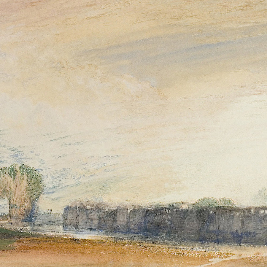 Sonnenuntergang und Mondaufgang von Turner, 1822 