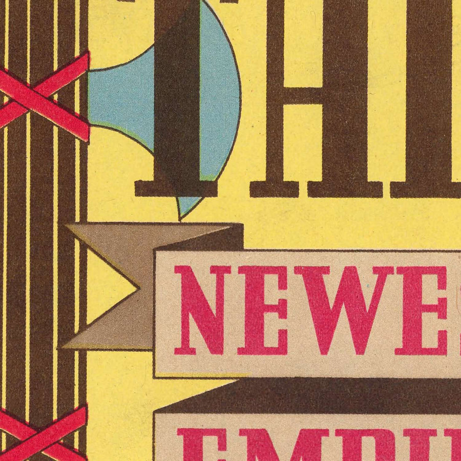 Old Map of "Italy - the Newest Empire" by Sundberg, 1939: WW2, Mussolin, Vs. Roman Empire