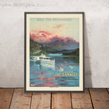 Lake Annecy Travel Poster: PLM by F. Hugo d’Alesi, 1900