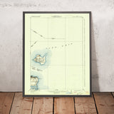 Old Map of Kelleys Island, Ohio by USGS, 1919 – Lake Erie, South Passage & Sandusky Bay