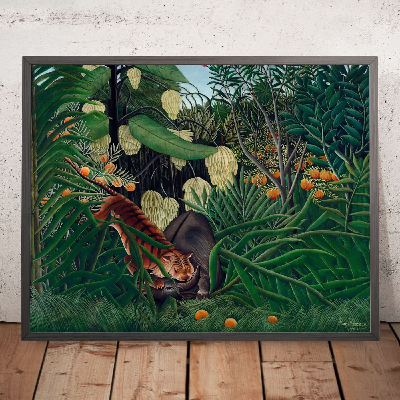 Fight between a Tiger and a Buffalo by Henri Rousseau, 1908