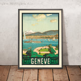 Póster de viaje de Ginebra: Genève CFF, 1926 
