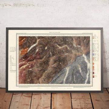 Mappa geologica del Southern Lake District: Lago Windermere, Scaffel Pike, Conniston Water 