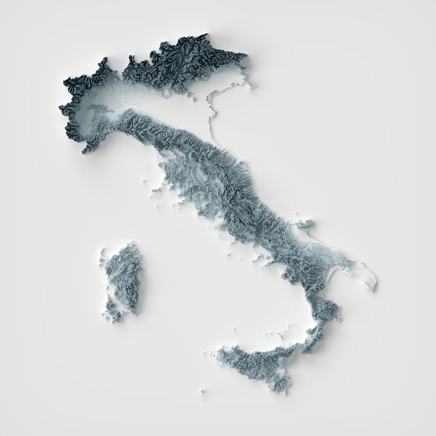 Italy Topographic 3D Relief Map The Unique Maps Co italy-topographic-3d-relief-map-the-unique-maps-co