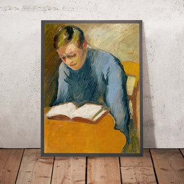 A framed image of Portrait of Helmuth Macke by August Macke, 1909