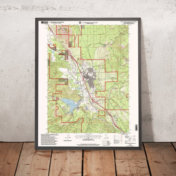 Map of Mount Shasta, California by USGS, 1998 – Lake Shastina, Castle Lake & Black Butte