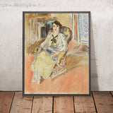Jeune fille assise, robe jaune (Seated young girl, yellow dress) par Henri Matisse, 1912 