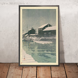 Schnee bei Kiba von Hasui Kawase, 1935 
