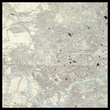 Personalisierte alte Karte von Kensington und Chelsea 