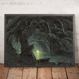 The Blue Grotto, Capri by Albert Bierstadt, 1857