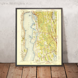 Old Map of Little Compton, Rhode Island by USGS, 1942 – Tiverton & Sakonnet Point