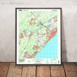 Map of Myrtle Beach, South Carolina by USGS, 1994 – Conway, Surfside Beach & Myrtle Beach State Park