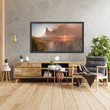 A framed image of 