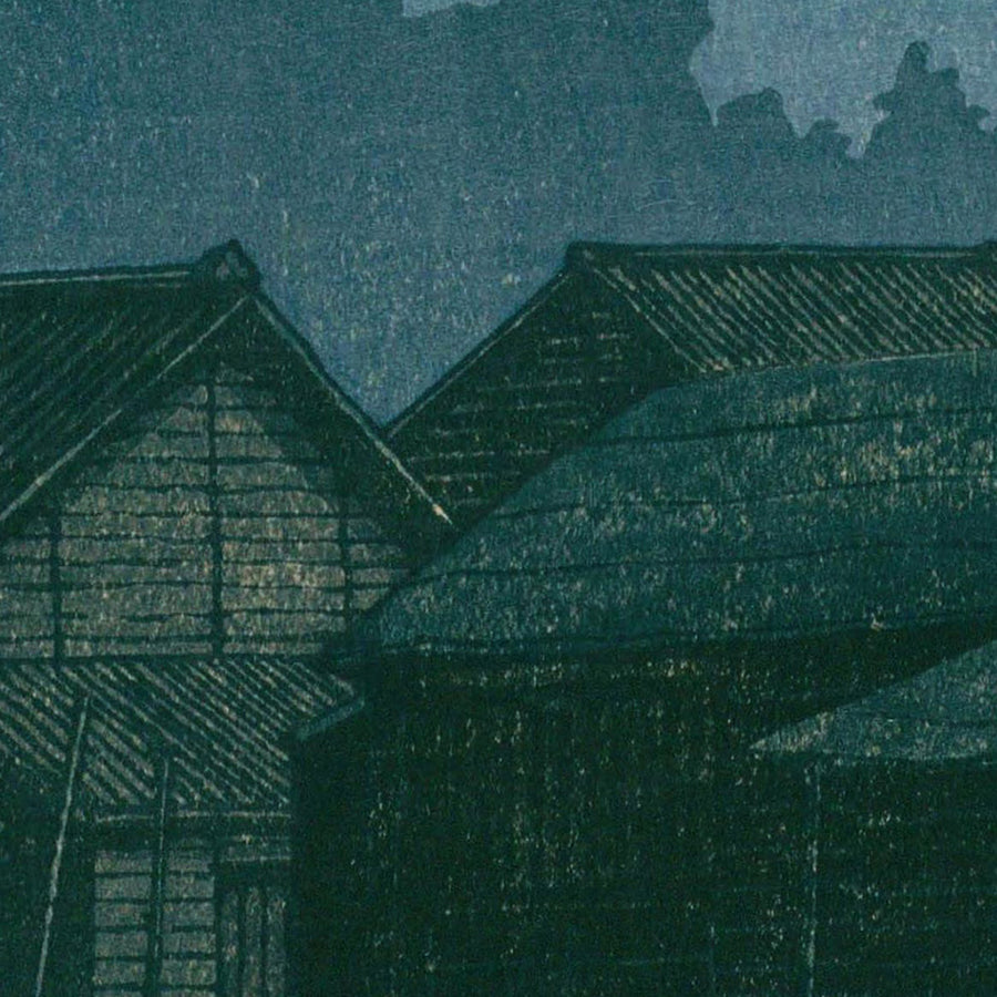 Village de pêcheurs, Arai, Enshu par Hasui Kawase, 1935 