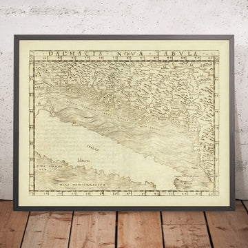 Carte rare de la Renaissance de la Croatie et de l&