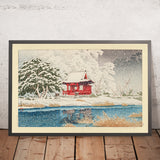 Santuario Inokashira Benten nella neve di Hasui Kawase, 1935 