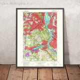 Old Map of Lake Oswego, Oregon by USGS, 1961 – West Linn, Tualatin River & Willamette River