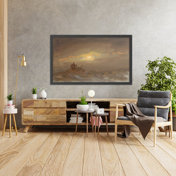 A framed image of 