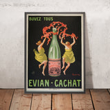 Evian-Cachat Vintage Mineral Water Poster by Leonetto Cappiello, 1912