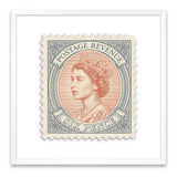 Queen Elizabeth II Stamp Art by The Unique Art Co., 2026