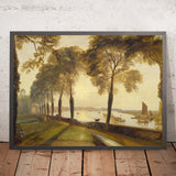Mortlake Terrace overlooking the Thames in London by Turner, 1827
