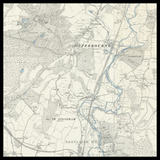 Mappa Antica Personalizzata di Eastleigh 