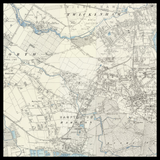 Mappa antica personalizzata di West Molesey 