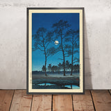 Lune d'hiver sur la plaine de Toyama par Hasui Kawase 1935 
